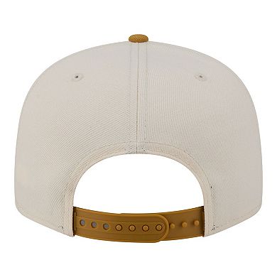 Men's New Era Cream/Tan Boston Celtics Two-Tone Color Pack 9FIFTY Snapback Hat