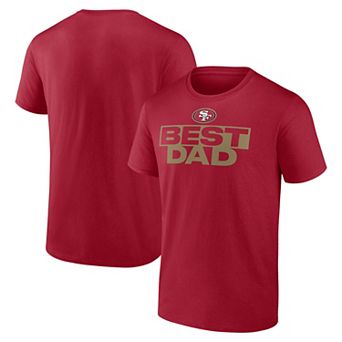 Men's Scarlet San Francisco 49ers Best Dad Father's Day T-Shirt