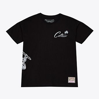 Men's Mitchell & Ness Black Boston Celtics Chrome Heritage T-Shirt