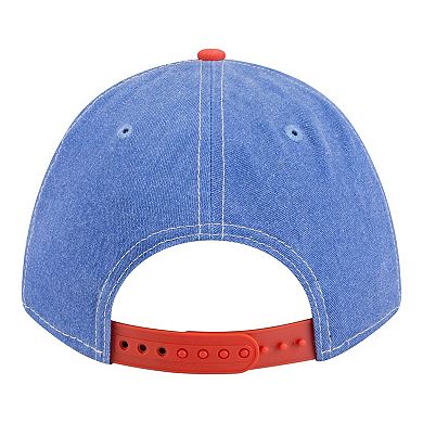 Men's New Era Royal/Orange New York Mets Felt M-Crown 9FORTY Adjustable Hat