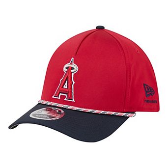 Men's New Era Red/Navy Los Angeles Angels Rope M-Crown A-Frame 39THIRTY Flex Hat