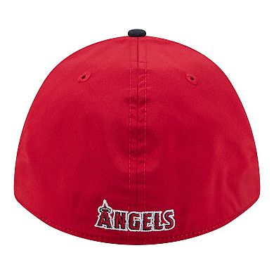 Men's New Era Red/Navy Los Angeles Angels Rope M-Crown A-Frame 39THIRTY Flex Hat