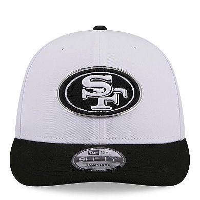 Men's New Era White/Black San Francisco 49ers 2026 NFL Draft Pre-Curved 9FIFTY Snapback Hat