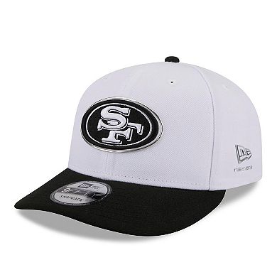 Men's New Era White/Black San Francisco 49ers 2026 NFL Draft Pre-Curved 9FIFTY Snapback Hat