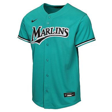 Youth Nike Teal Miami Marlins Alternate Replica Jersey