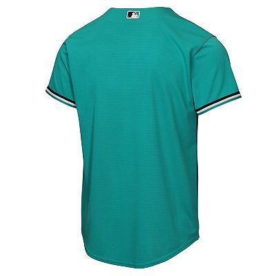 Youth Nike Teal Miami Marlins Alternate Replica Jersey