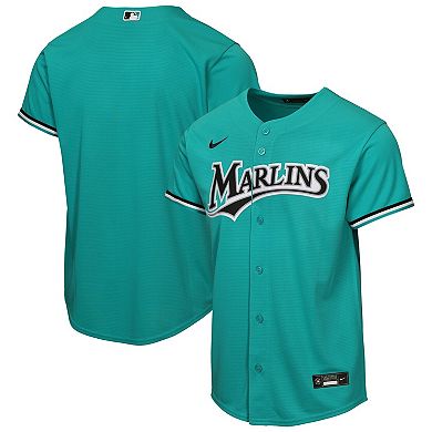 Youth Nike Teal Miami Marlins Alternate Replica Jersey