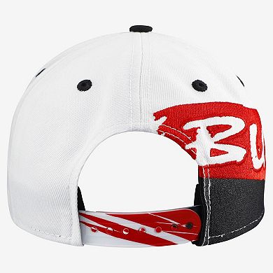 Youth New Era White/Black Chicago Bulls Swept 9FIFTY Snapback Hat