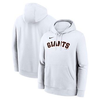 Men's Nike White San Francisco Giants Dri-Fit Club Hoodie