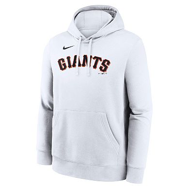 Men's Nike White San Francisco Giants Dri-Fit Club Hoodie