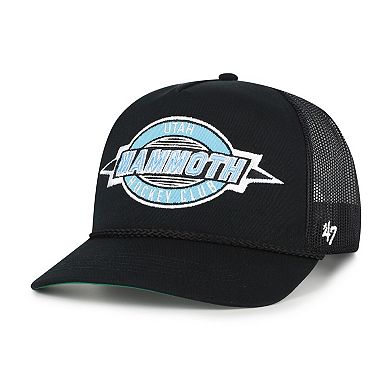 Men's '47 Black Utah Mammoth Frame Out Mesh Rope Hitch Adjustable Hat