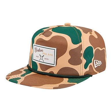 Men's New Era Camo Boston Red Sox Duck 19TWENTY Adjustable Hat