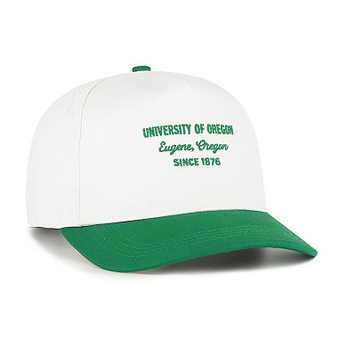 Men's '47 White Oregon Ducks Contemporary Basics Two-Tone Hitch Adjustable Hat