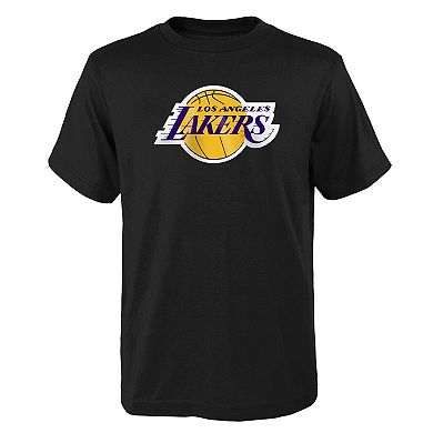 Youth Outerstuff Black Los Angeles Lakers Primary Logo T-Shirt