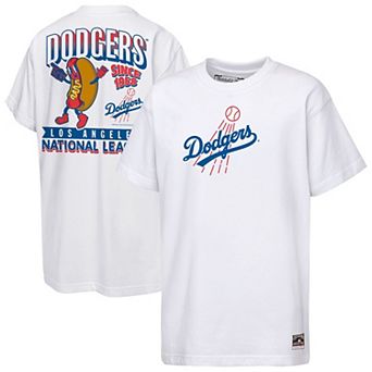 Youth Mitchell & Ness White Los Angeles Dodgers Cooperstown Concession T-Shirt