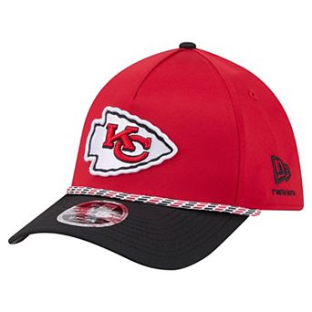 Men's Red/Black Kansas City Chiefs Rope M-Crown A-Frame 39THIRTY Flex Hat