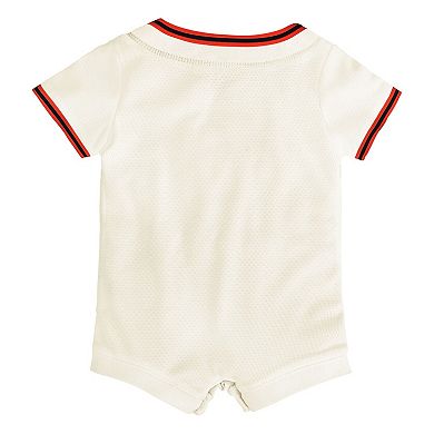 Infant Nike Cream San Francisco Giants Home Replica Romper Jersey