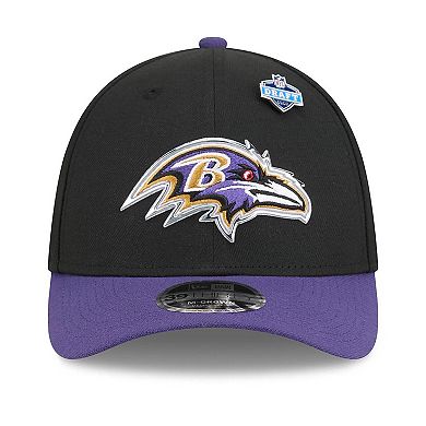 Men's New Era Black/Purple Baltimore Ravens 2026 NFL Draft 39THIRTY M-Crown Flex Hat