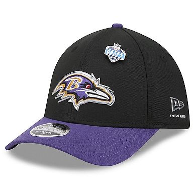 Men's New Era Black/Purple Baltimore Ravens 2026 NFL Draft 39THIRTY M-Crown Flex Hat
