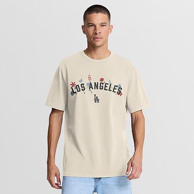 Men's Fanatics Cream Los Angeles Dodgers Bloom​ T-Shirt