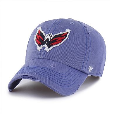 Men's '47 Blue Washington Capitals Weathered Clean Up Adjustable Hat