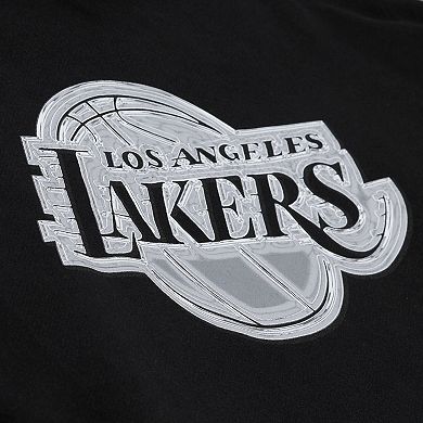 Men's Mitchell & Ness Black Los Angeles Lakers Chrome Hoodie