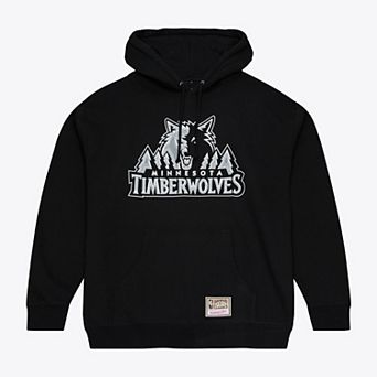Men's Mitchell & Ness Black Minnesota Timberwolves Chrome Hoodie