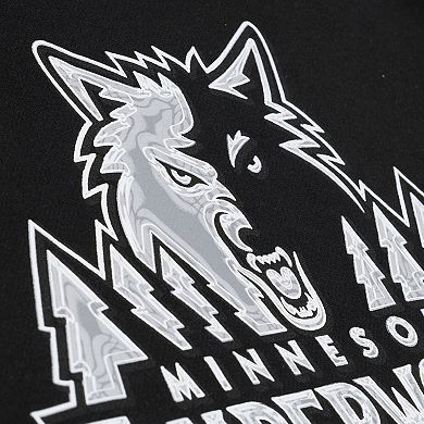 Men's Mitchell & Ness Black Minnesota Timberwolves Chrome Hoodie
