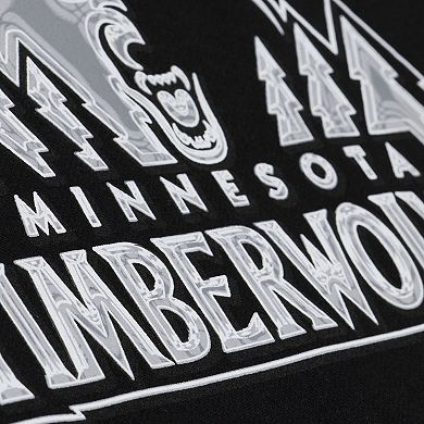 Men's Mitchell & Ness Black Minnesota Timberwolves Chrome Hoodie