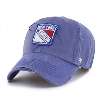 Men's '47 Blue New York Rangers Weathered Clean Up Adjustable Hat