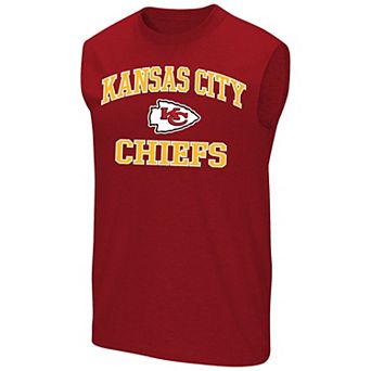 Men's Fanatics Red Kansas City Chiefs Big & Tall Hart & Soul Muscle Tank Top