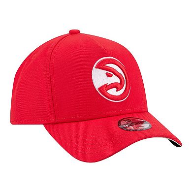 Youth New Era Red Atlanta Hawks 9FORTY A-Frame Adjustable Hat