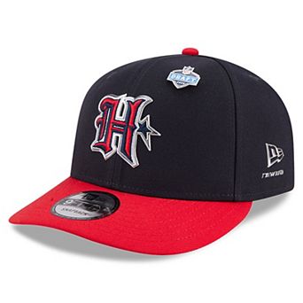 Youth New Era Navy/Red Houston Texans 2026 NFL Draft Pre-Curved 9FIFTY Snapback Hat