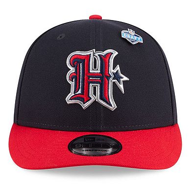 Youth New Era Navy/Red Houston Texans 2026 NFL Draft Pre-Curved 9FIFTY Snapback Hat