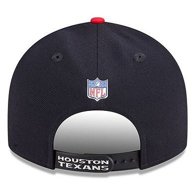 Youth New Era Navy/Red Houston Texans 2026 NFL Draft Pre-Curved 9FIFTY Snapback Hat