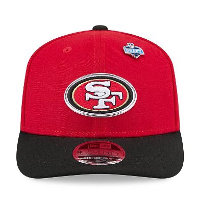 Men's New Era Scarlet/Black San Francisco 49ers 2026 NFL Draft 9SEVENTY Adjustable Hat