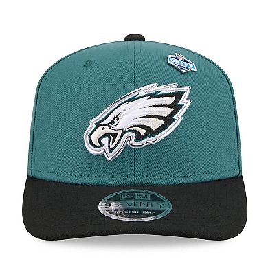 Men's New Era Midnight Green/Black Philadelphia Eagles 2026 NFL Draft 9SEVENTY Adjustable Hat