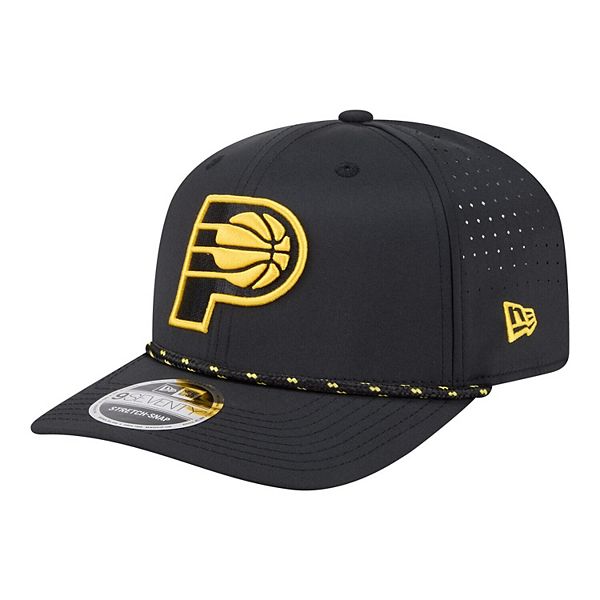 Men's New Era Black Indiana Pacers Sport Rope Vented Stretch-Snap ...