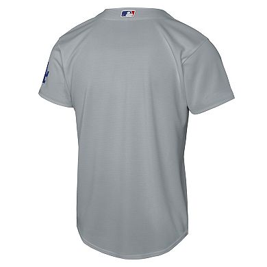 Youth Nike Gray Los Angeles Dodgers Alternate Stadium Jersey