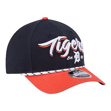 Men's New Era Navy/Orange Detroit Tigers Team Loyal 9FORTY M-Crown Adjustable Hat