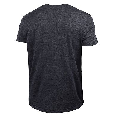 Men's Champion Black Arizona Diamondbacks Cooperstown Logo Tri-Blend T-Shirt