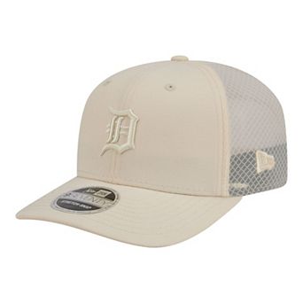 Men's New Era Light Beige Detroit Tigers Color Pack 9SEVENTY Trucker Adjustable Hat