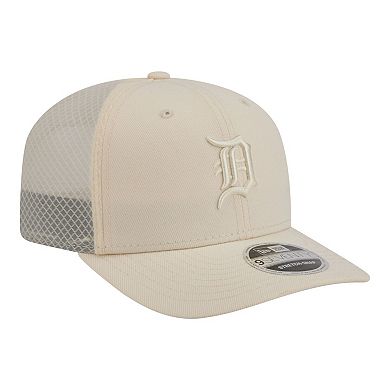 Men's New Era Light Beige Detroit Tigers Color Pack 9SEVENTY Trucker Adjustable Hat