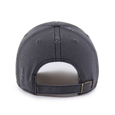 Men's '47 Charcoal Dallas Stars Weathered Clean Up Adjustable Hat