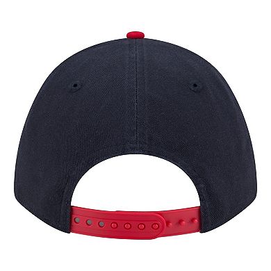 Men's New Era Navy/Red Atlanta Braves Team Loyal 9FORTY M-Crown Adjustable Hat