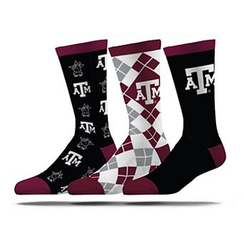 Unisex Strideline Texas A&M Aggies Business Knit Crew Socks Three-Pack Set