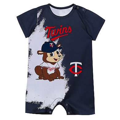 Newborn Outerstuff Navy Minnesota Twins Baby Mascot Bodysuit