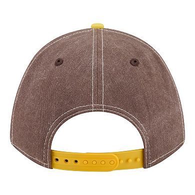 Men's New Era Brown/Gold San Diego Padres Felt M-Crown 9FORTY Adjustable Hat