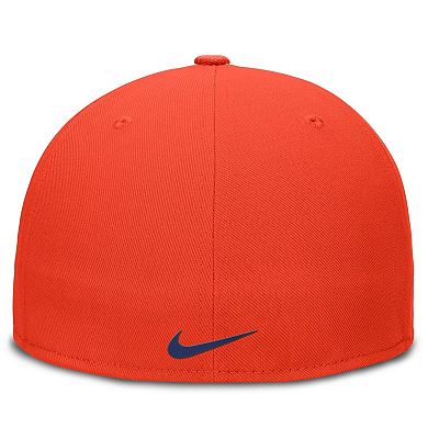 Men's Nike Orange New York Mets Wordmark Dri-FIT Round Bill True Fitted Hat