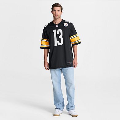 Men's Nike Rico Dowdle Black Pittsburgh Steelers Game Jersey